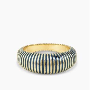 NWT Gorjana Catalina Enamel Ring in Gold and Navy, Size 5, 6, and 7